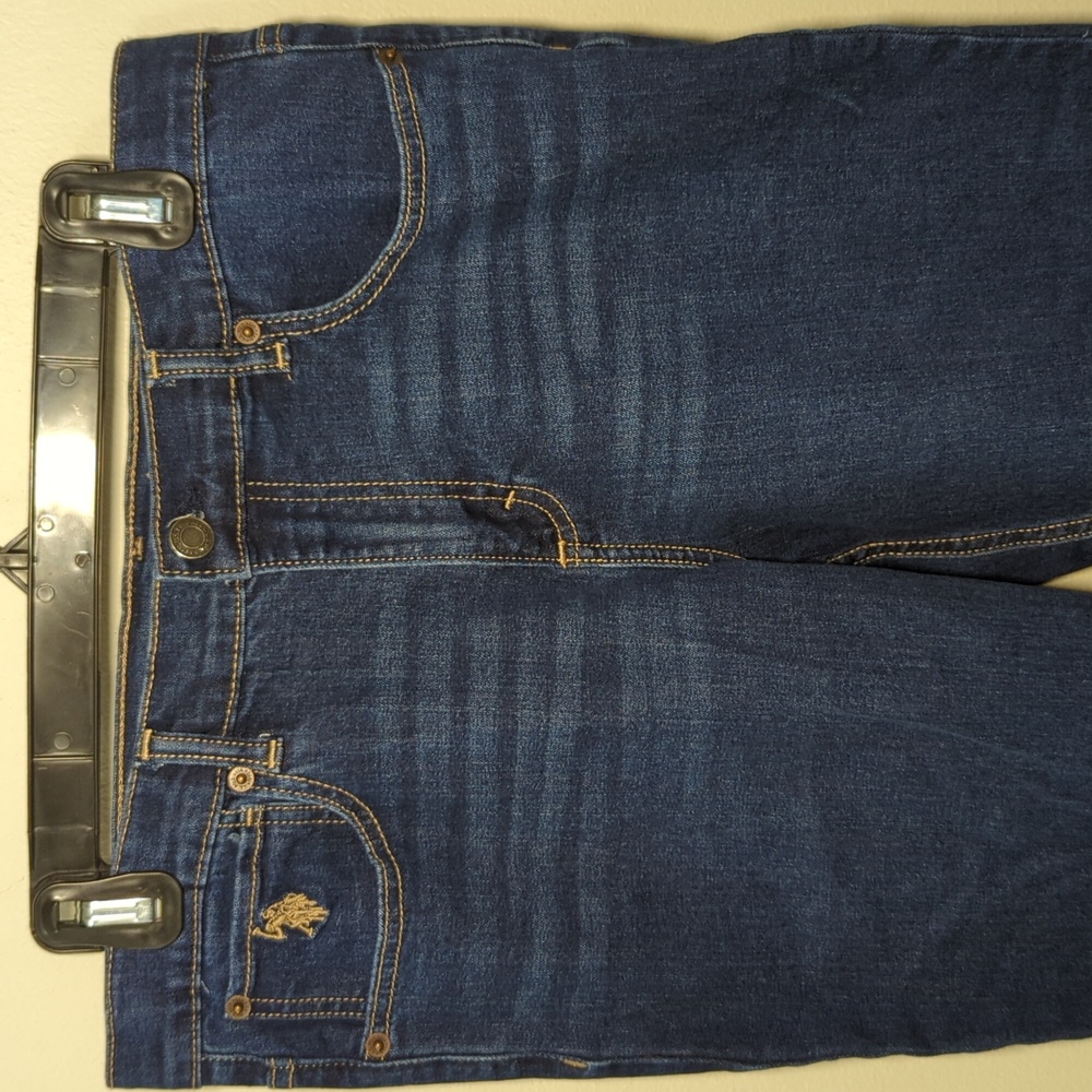 U.S. Polo Assn. Dark Blue Straight Jeans Adjustable Waist Stretch Boys Size 18 - Picture 3 of 6